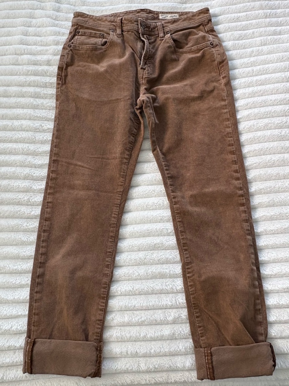 Daniel Cremieux Brown Corduroy Straight Pants